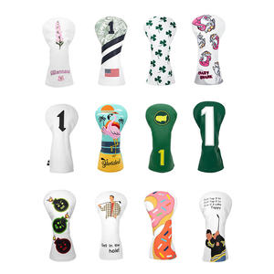 Nouvelles housses de tête de club de golf personnalisées avec logo, protection souple, broderie et impression pour driver de golf - Product Image 1