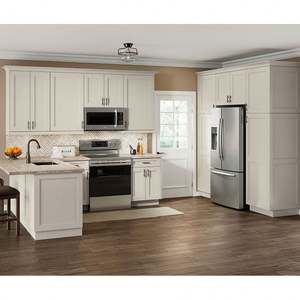 Muebles de Cocina Nuevos de Fábrica, Diseño Modular, Gabinete de Cocina Blanco Estilo Shaker, Moderno Armario de Cocina Lacado con Isla - Product Image 2