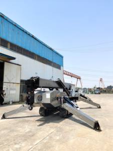 מנוף עכביש 10 טון בעל יכולת התאמה מעולה לאתר, הרמה חלקה של חומרים לתוך האוויר, מנוף עכביש - Product Image 2