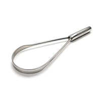 Outils de soins personnels en gros personnalisés, gratte-langue en acier inoxydable avec logo