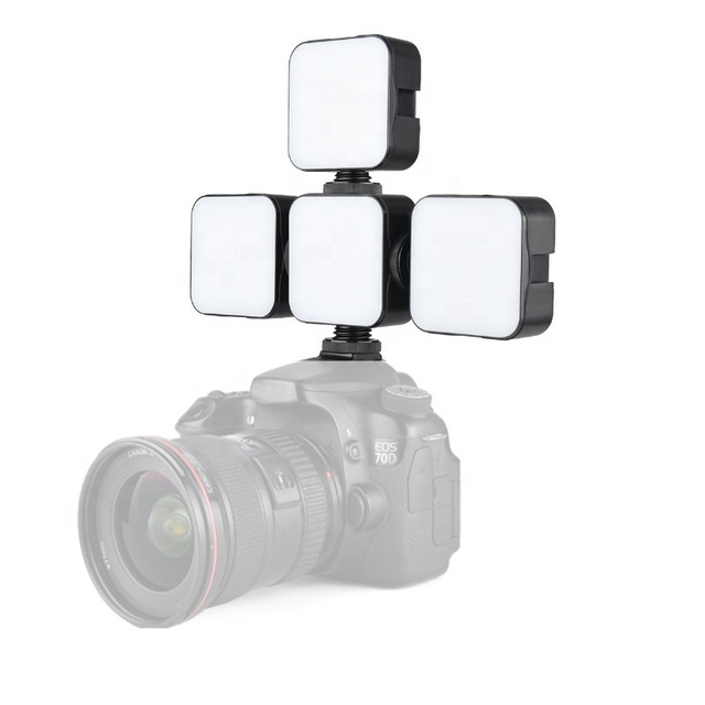 Mini Portable Fill in Camera LED Panel Video Light 6500K for Camera Smartphone GoPro Vlogging Kit