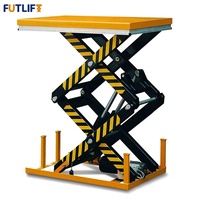 Nouvelle grande table élévatrice à ciseaux en acier électrique pour les magasins de matériaux de construction et les hôtels Table élévatrice en contreplaqué