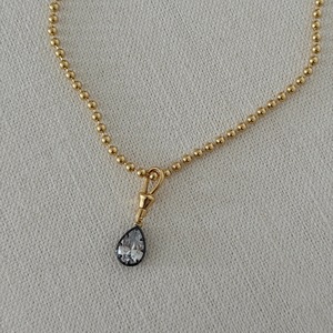 Collar con colgante de cuentas redondas con bloques de color estilo patchwork Haomi Ce, <span class=keywords><strong>cadena</strong></span> para clavícula con corazón de melocotón, <span class=keywords><strong>cadena</strong></span> de suéter de alta gama - Product Image 2