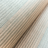 Rouleau de Revêtement de Sol Vinyle PVC Épais Doublé Tissu, Motif Bois et Rayures, Chaud, Doux & Élégant, Tapis de Pièce pour Décoration Intérieure