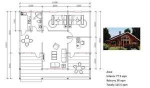 Casa prefabricada plegable de alta calidad, personalizada, para oficina, chalet, barata, color verde - Product Image 2