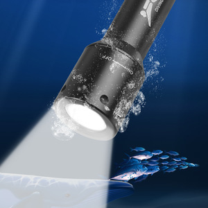 T6 LED Diving <b>Flashlight</b> 18650 <b>Rechargeable</b> Aluminum Alloy Rotary Switch Underwater Light - Product Image 2
