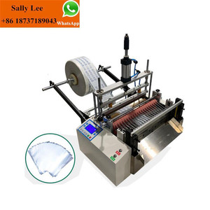 Petite machine manuelle de fabrication de sacs en plastique, découpeuse de rouleaux en polypropylène HDPE en feuilles, machine de découpe et de thermoscellage de sacs en plastique - Product Image 2