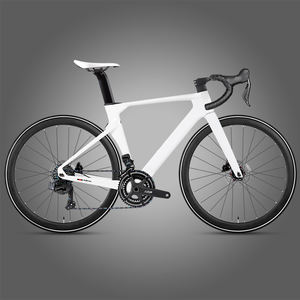 Vélo de route en fibre de carbone avec roues en carbone 700C et freins à disque hydrauliques pour hommes et femmes, idéal pour la ville - Product Image 3