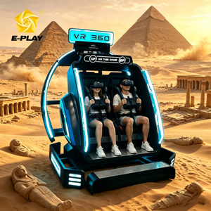 Simulador de Realidad Virtual E-PLAY para Dos Jugadores con Rotación de 360 Grados, Máquina de Juego de Montaña Rusa y Vuelo con Luces RGB para Parques de Diversiones Interiores - Product Image 2