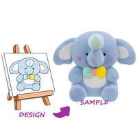 Peluche personnalisée avec broderie, doublure en maille de nylon, peluche super douce, faible MOQ
