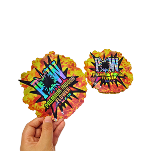 Bolsa de Mylar con Corte Irregular Personalizado, Diseño de Esquinas Redondeadas, 3.5g, a Prueba de Olores, con Cierre Hermético, Embalaje al por Mayor - Product Image 5