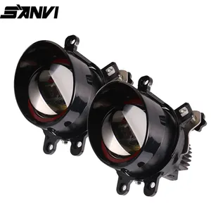 Sanvi Car LED Fog Lamp 3000K 6000K with High Low Beam for Car and Motorcycle With Toyota Bracket Super Bright Automotive Fog LED