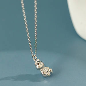 FUAMAY Plata Animal Anime <strong>Bear</strong> Pendant Choker <strong>Necklaces</strong> Woman <strong>Gummy</strong> <strong>Bear</strong> <strong>Necklace</strong> - Product Image 3