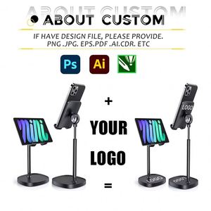 Promotional Custom Business Gift Aluminum Mobile Phone <b>Holder</b> Adjustable Desktop <b>Tablet</b> Stand with Logo - Product Image 2