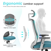 Chaise de bureau ergonomique pivotante en maille à dossier haut, design moderne, logo personnalisé, vente en gros Chine, pour visiteurs et cadres