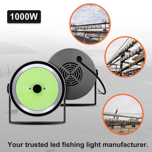 보트용 LED 어군 탐지등 1000W 1500W LED 그린 스퀴드 컬러 방수 블루 보우 램프 낚시 보트 라이트 - Product Image 4