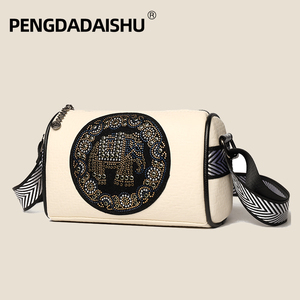 Sac à bandoulière portable pour femme, style vintage et tendance, avec fermeture éclair et design antivol, idéal pour un usage quotidien 7137 - Product Image 6