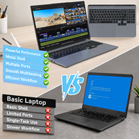Nuovo Laptop da Gaming I7 11370H RTX 4060 8GB, 16 Pollici, 32GB DDR4, 1TB SSD, IPS 1200P, Tastiera Retroilluminata, Computer Portatile Windows 11
