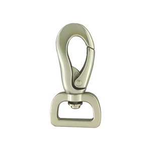 Gancho de perro de metal giratorio de aleación de zinc personalizado hebilla de escalada de resorte de metal gancho de perro con hebilla de collar de perro de bloqueo - Product Image 3