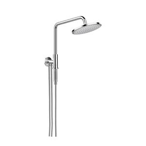 Matte <b>Black</b> Rain <b>Shower</b> <b>Head</b> Wall Mount 180 Degree Adjustable Round Design Bathroom <b>Shower</b> Set - Product Image 5