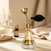 Flacon d'exposition robuste en laiton pour l'aromathérapie, la dégustation de spiritueux et l'échantillonnage d'huiles essentielles lors d'événements