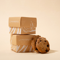 Lionwrapack Échantillons Gratuits Boîtes en Papier Personnalisées Faites à la Main pour Macarons Biscuits Chocolat Pizza Bonbons Emballage Alimentaire
