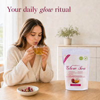 Thé aux herbes MWTEA à la rose, 21 sachets de 3g, sans sucre ajouté, infusion naturelle de fleurs de rose séchées, thé pour la santé quotidienne des femmes, thé en sachet