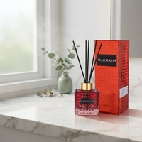 Diffuseur de parfum d'ambiance sans flamme 100 ml, longue durée, pour chambre d'hôtel, salle de bain, avec bâtonnets, en boîte, décorations pour la maison