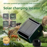Traceur dédié pour bovins, ovins, chevaux ; Dispositif de positionnement intelligent étanche à énergie solaire Beidou/GPS avec thermomètre, modèle Q19