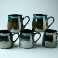 Tasse en céramique glaçure réactive pour tasses à thé latte cappuccino tasses 450ml