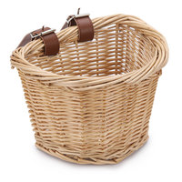 Panier de vélo tissé à la main, petit, sans couvercle, détachable, pour enfants, scooter, guidon de vélo, panier de rangement