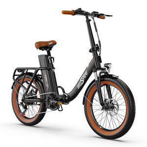 ONESPORT-Vélo Électrique Pliant Hybride de 250W, 48V, 7 Vitesses, 20x3.0 Pouces, Cadre en Acier pour Femmes, Entrepôt Européen - Product Image 1