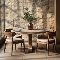 Meubles de salle à manger de conception simple de Mme Woods Ensemble de table à manger rectangulaire en bois complet 8 chaises