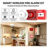 Kits d'alarme incendie sans fil CAT1 4G 433 MHz, alarme à distance