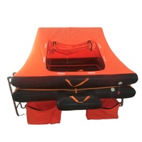 SEA AIR YT-12 ISO9650-1 Radeaux de sauvetage gonflables en caoutchouc à lancer, capacité 12 personnes, certifiés CCS, gonflés au CO2 pour yachts