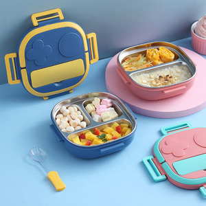 Portable Adult Children's Bento Box Heat Resistant and Leakproof Lunch Box Plastic No Bp Children's Bento Box