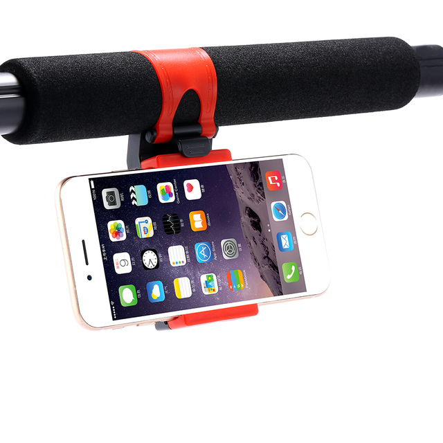 Car Phone Holder Mini Air Steering Wheel Clip Mount Universal Handlebar Bracket in Car Mobile Accessories Holder