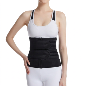 Ceinture amincissante noire pour femme, maintien ferme, respirante, avec fermeture à agrafes pour usage quotidien - Product Image 1