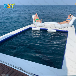Piscina Gonfiabile Galleggiante <span class=keywords><strong>con</strong></span> Rete / Piscina Marina per Barca o Yacht - Product Image 4