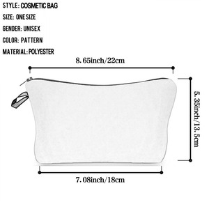 กระเป๋าเครื่องสำอางอุปกรณ์แต่งหน้ากระเป๋าลายการ์ตูนน่ารักเป็นมิตรต่อสิ่งแวดล้อมของขวัญคริสต์มาส - Product Image 6