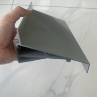 Lamelle verticale moderne en aluminium de 2,0 mm d'épaisseur pour l'extérieur, idéale pour les hôtels et les entrepôts