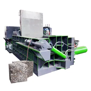 400T Horizontal Square Hydraulic Scrap Aluminum Alloy Baler Metal Press Baling Machine With Big Capacity