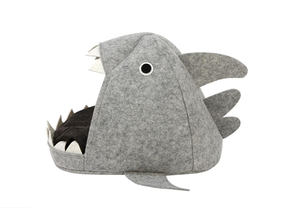 Unieke Shark Ontwerp Milieuvriendelijke Polyester Vilt Huisdier Huis Vouwen Indoor Kat Huis - Product Image 4