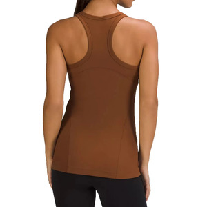 Women's Solid Color <b>Knitted</b> <b>Tank</b> <b>Top</b> Crew Neck Sleeveless Minimalist Style Breathable 100%Cotton Workout Wear - Product Image 5