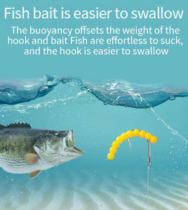 Bola de flotabilidad dulce, aparejos de pesca de carpa Artificial, <span class=keywords><strong>Comida</strong></span> para peces, cuentas de sabor de pesca de carpa, cebo de gelatina de pesca, cebo de cuentas suaves - Product Image 5