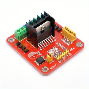 Module de commande de moteur FUSUPI <span class=keywords><strong>L298N</strong></span> - Contrôleur de moteur pas à pas DC double pont en H pour Arduino, voiture intelligente, robot - Product Image 1