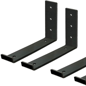 Beugels Zware Plank Beugel Drijvende Planken Hoek Brace Ondersteuning Muur Opknoping Roestvrij Staal Metaal 4 Stuks 9X5 Inch 1 Set - Product Image 2