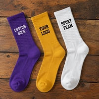 Chaussettes confortables et douces pour le sport et le quotidien, chaussettes en coton noir tricoté, chaussettes décontractées pour hommes, logo personnalisé, chaussettes en coton mi-mollet