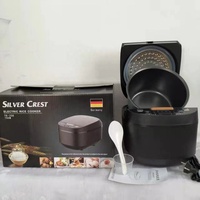 Penanak Nasi Listrik Multifungsi Pintar Bentuk Kotak 5L 13 Cangkir 900W OEM Grosir dengan Fungsi Pengaturan Waktu, Laris Terjual