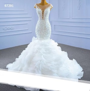 Robe de mariée perlée 2025 avec broderie, sequins et perles, traîne balayante, robes de mariée formelles, Vestidos De Noiva - Product Image 1